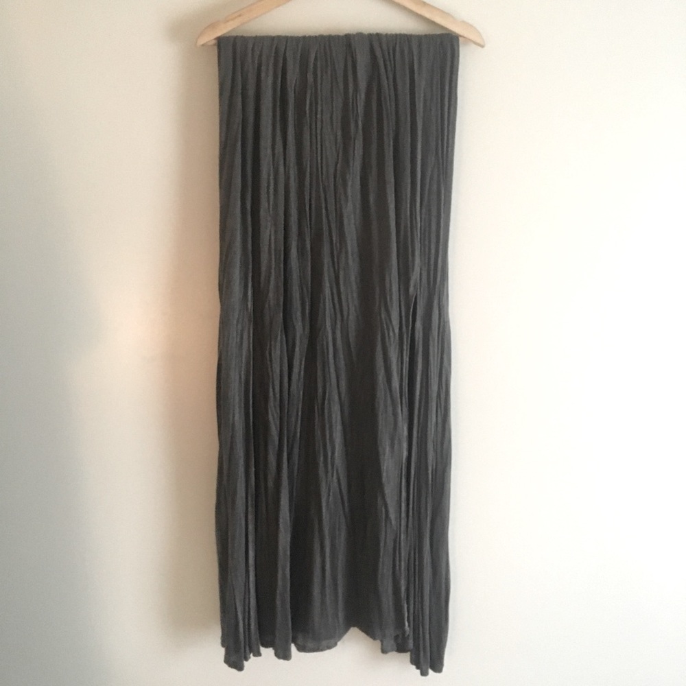 Double-Slit Maxi Skirt